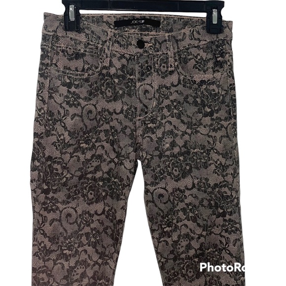 Joe’s Skinny Jeans Chantilly Lace Blush Print Skinny Printed Jeans - Size 26 - Picture 3 of 11